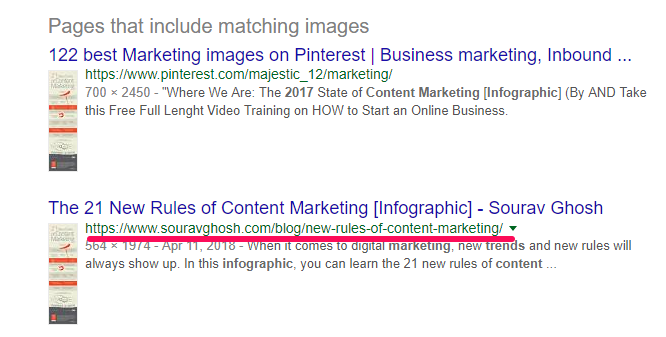 Google results
