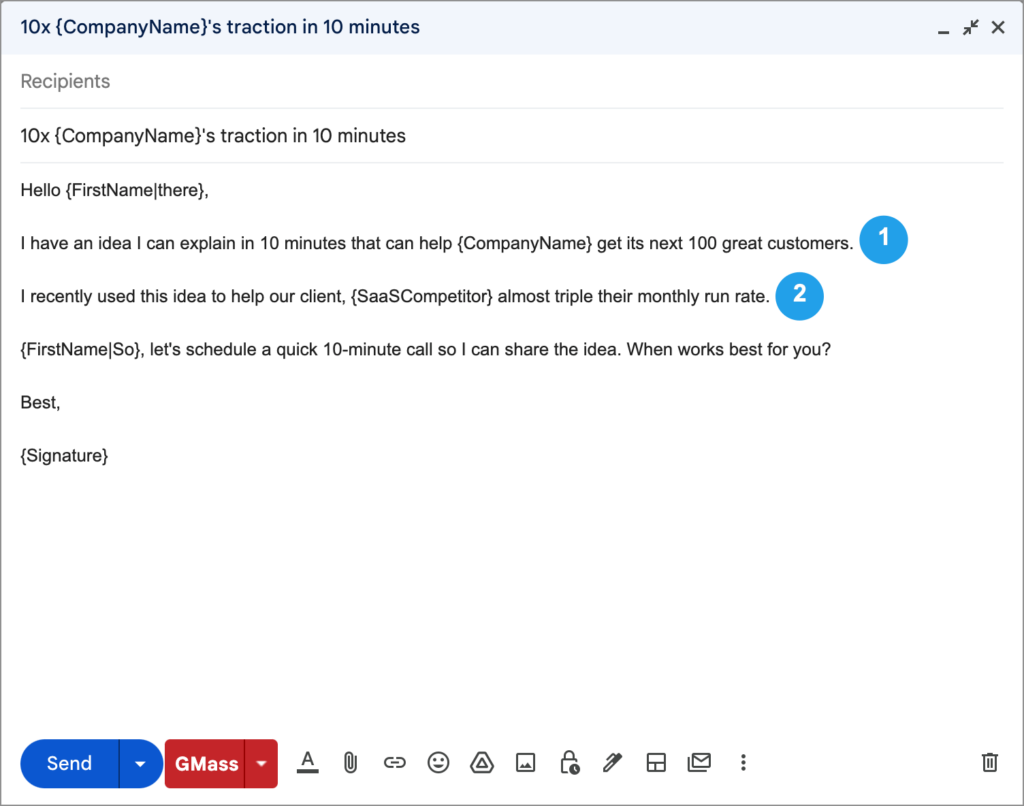 Nail a Sales Call Cold Email 