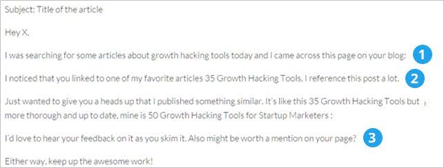 Win a Backlink Cold Email 