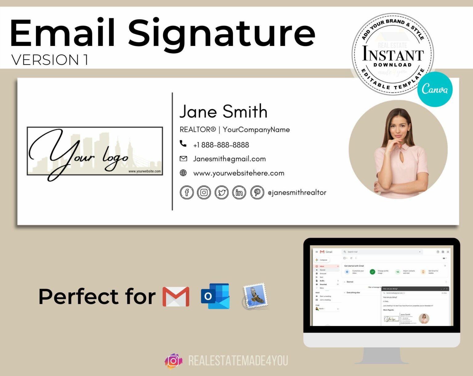 corporate email signature examples
